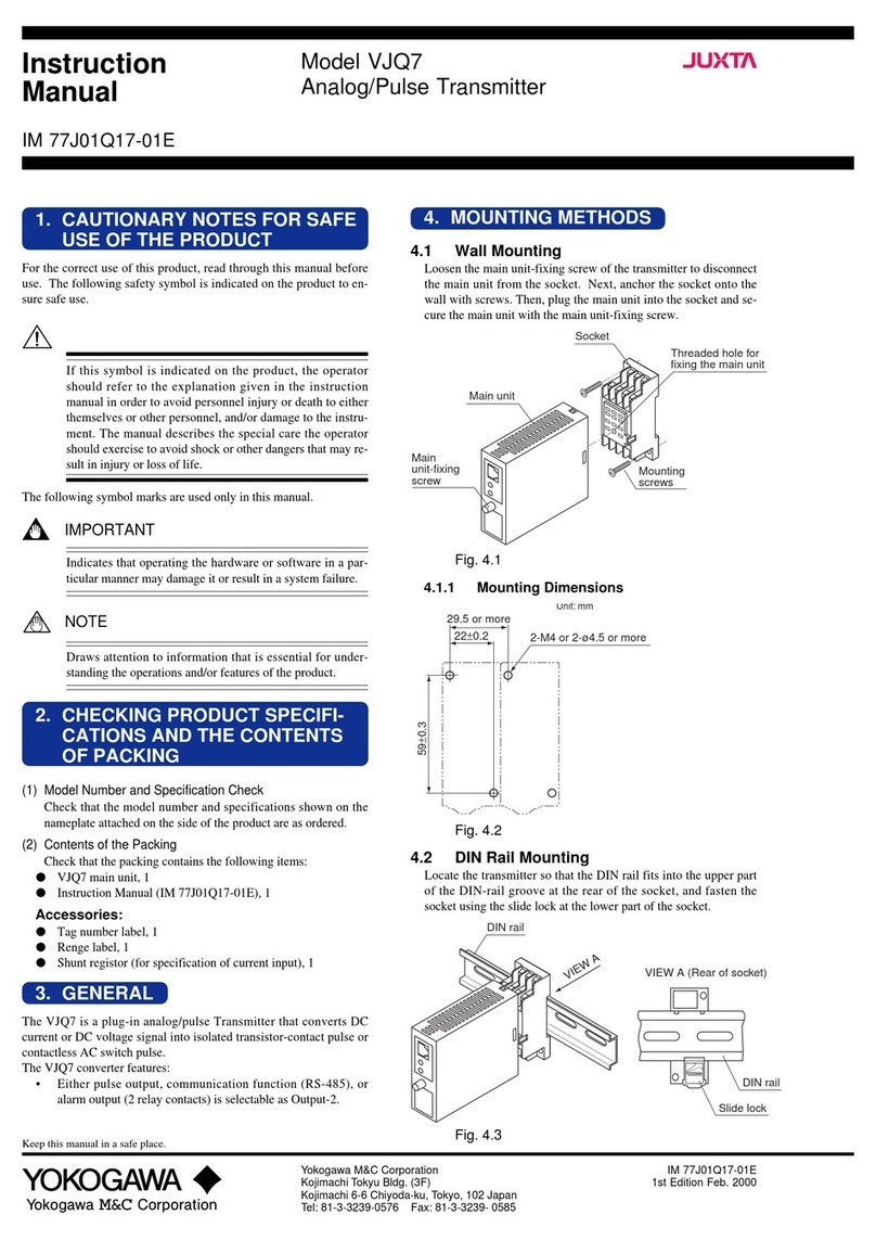 YOKOGAWA VJQ7 instruction manual