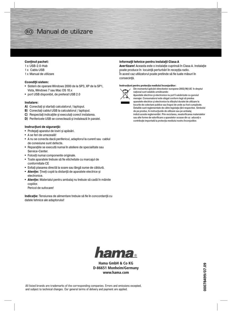 Hama 78499 Operating	 instruction
