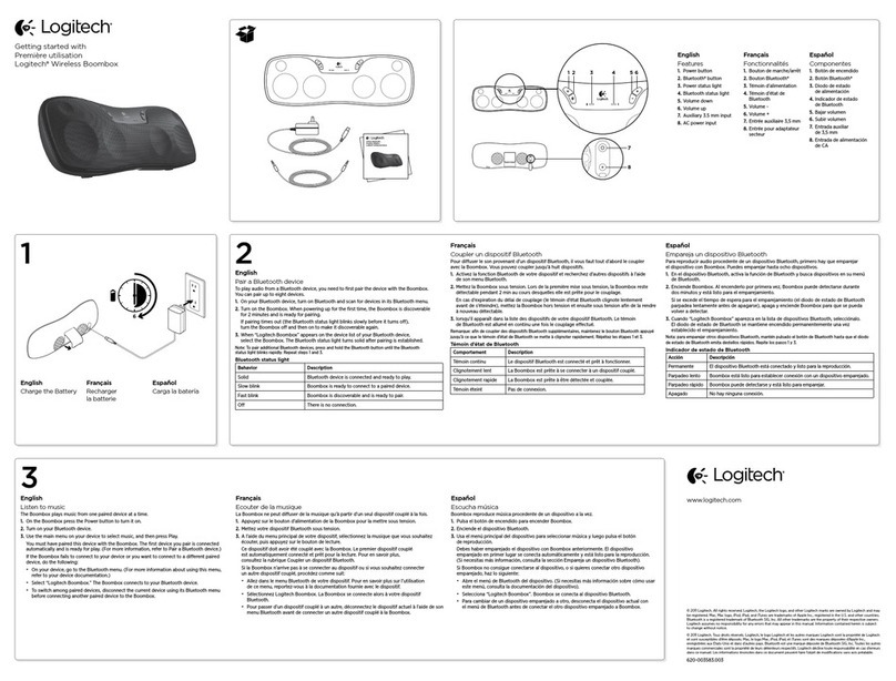 Logitech Wireless Boombox Getting started with