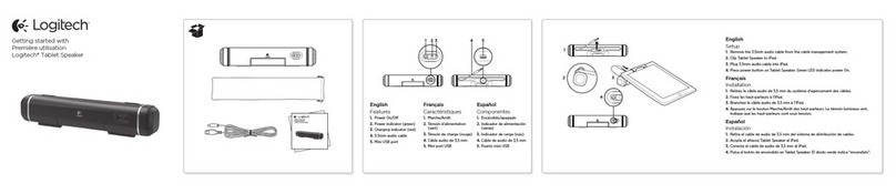 Logitech Tablet Speaker User manual Logitech Tablet Speaker User manual