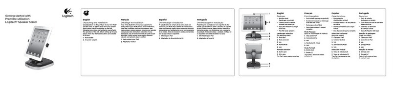 Logitech Speaker Stand User manual