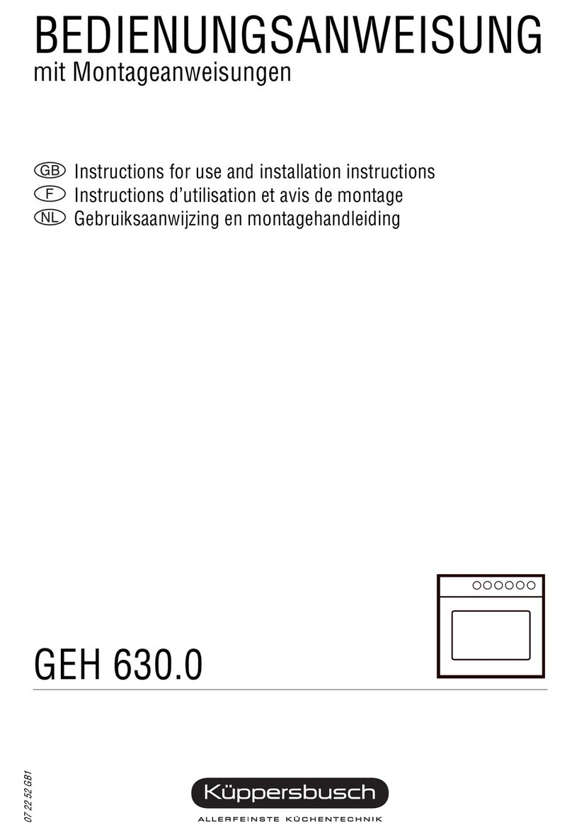 Kuppersbusch GEH 630.0 Quick setup guide