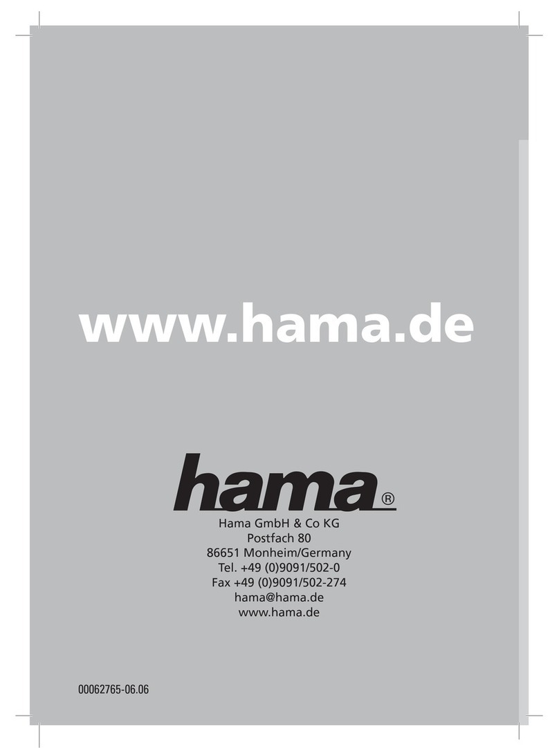 Hama 62765 Operating	 installations