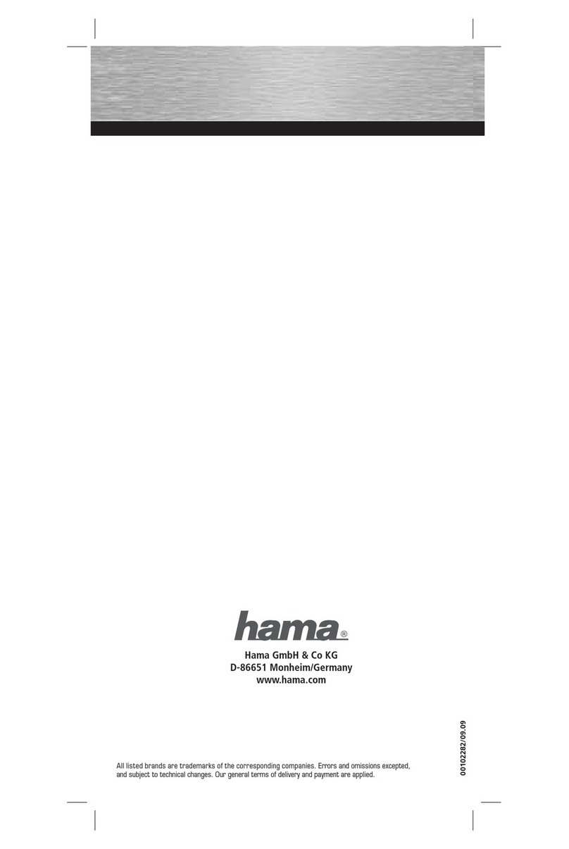 Hama 102282 User manual Hama 102282 User manual