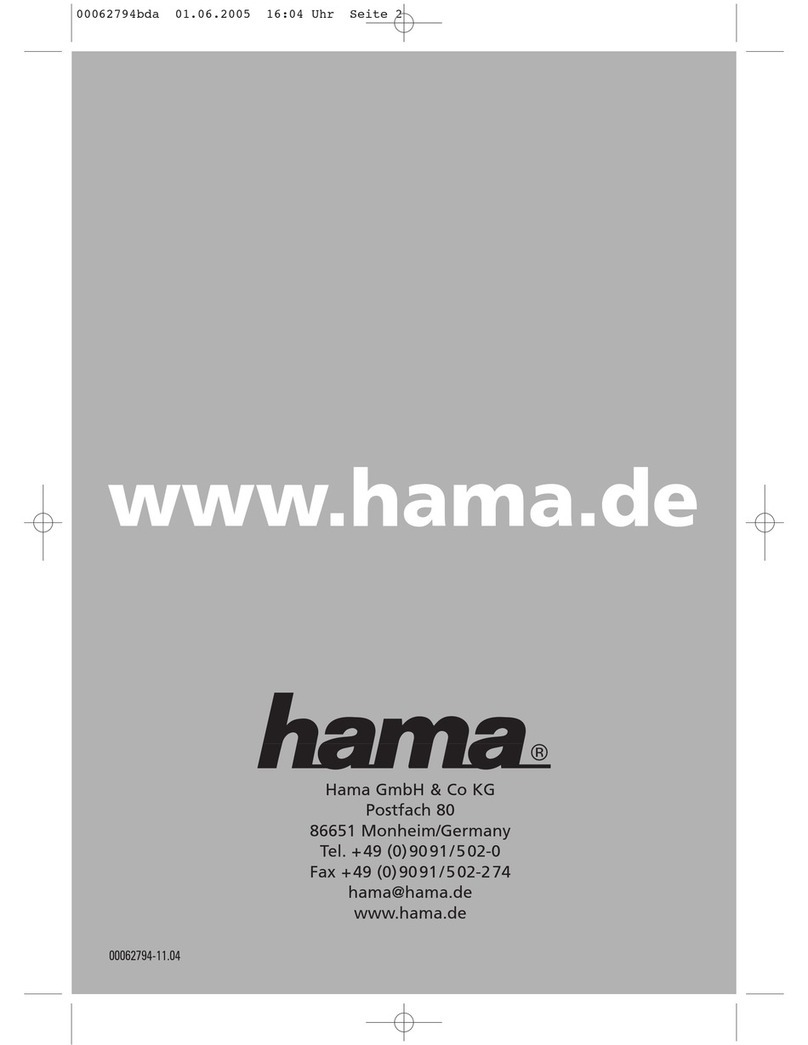 Hama PS-100 Bluetooth Printer Adapter User manual