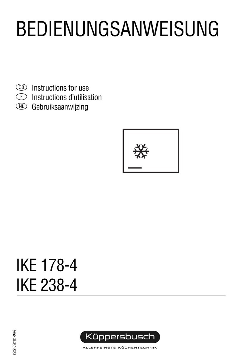 Kuppersbusch IKE 178-4 operating instructions