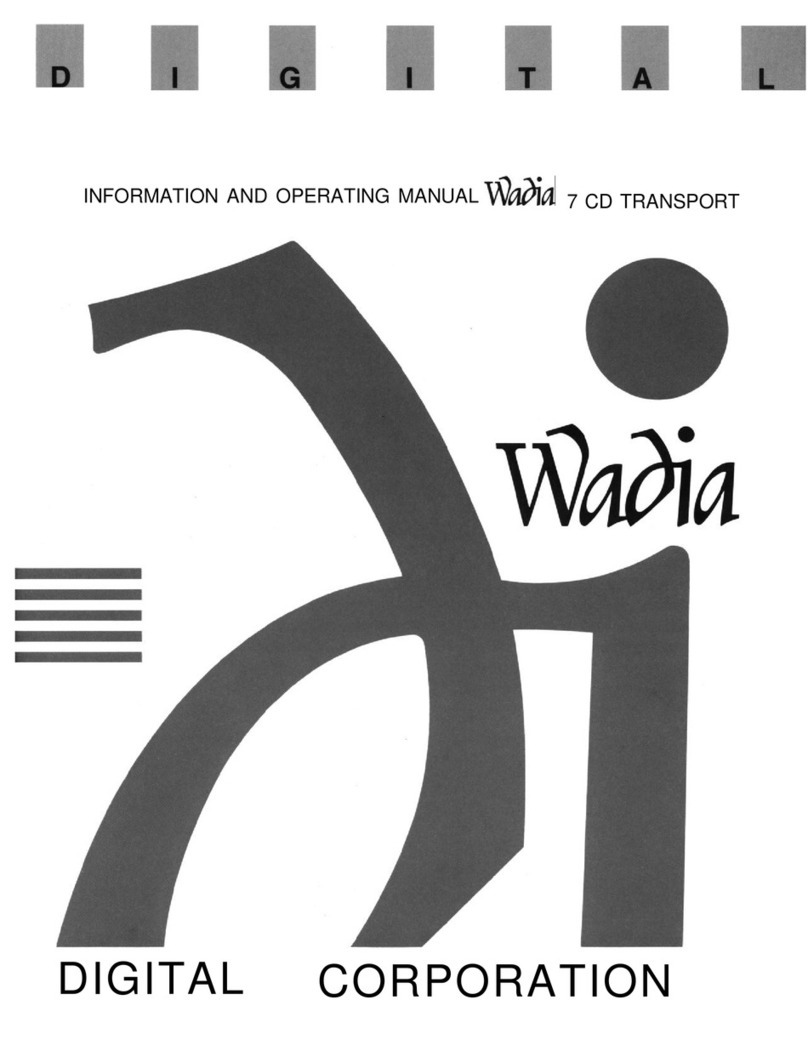 Wadia 7 User manual