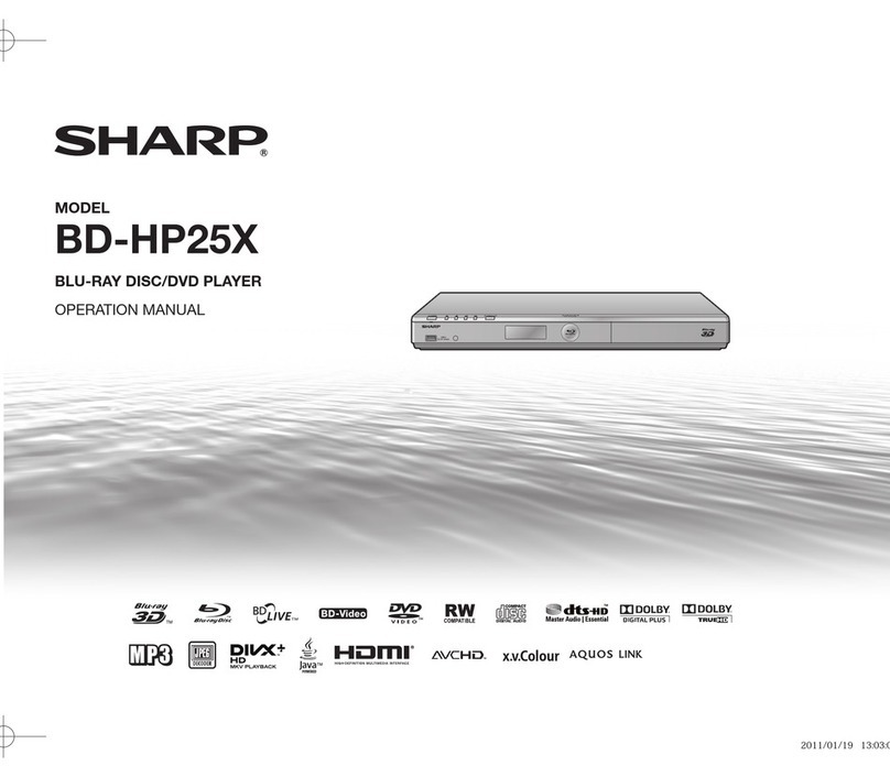 Sharp BD-HP25X User manual