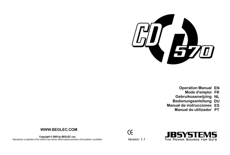JB Systems CD 570 User manual