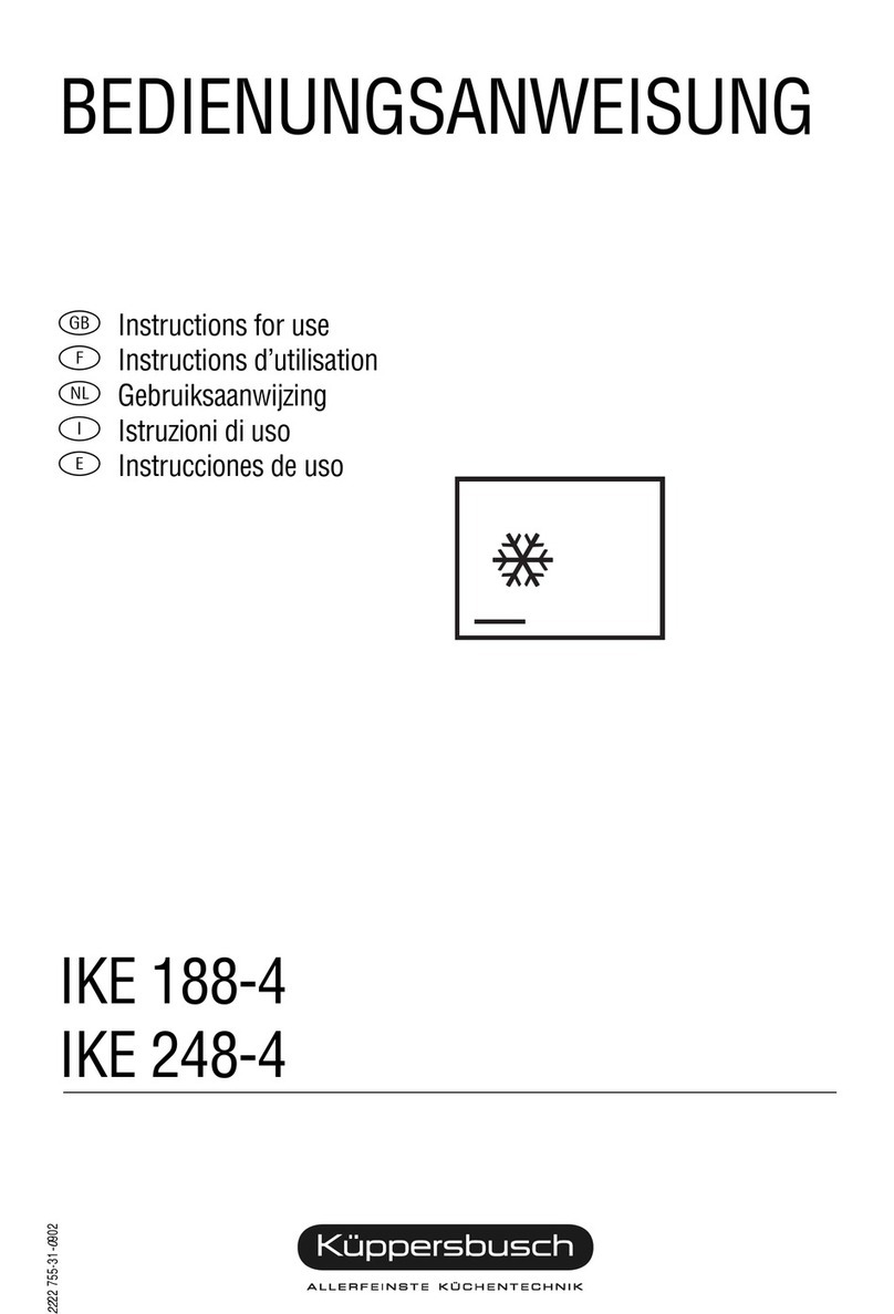 Kuppersbusch IKE 188-4 operating instructions