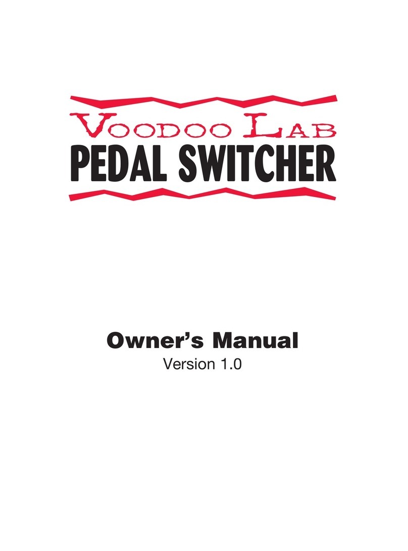 Voodoo Lab Pedal Switcher User manual