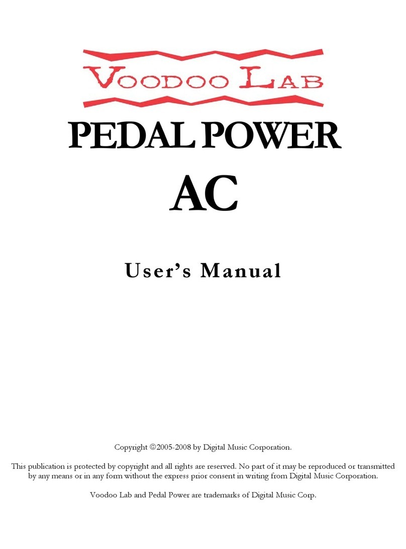 Voodoo Lab Pedal Power AC user manual