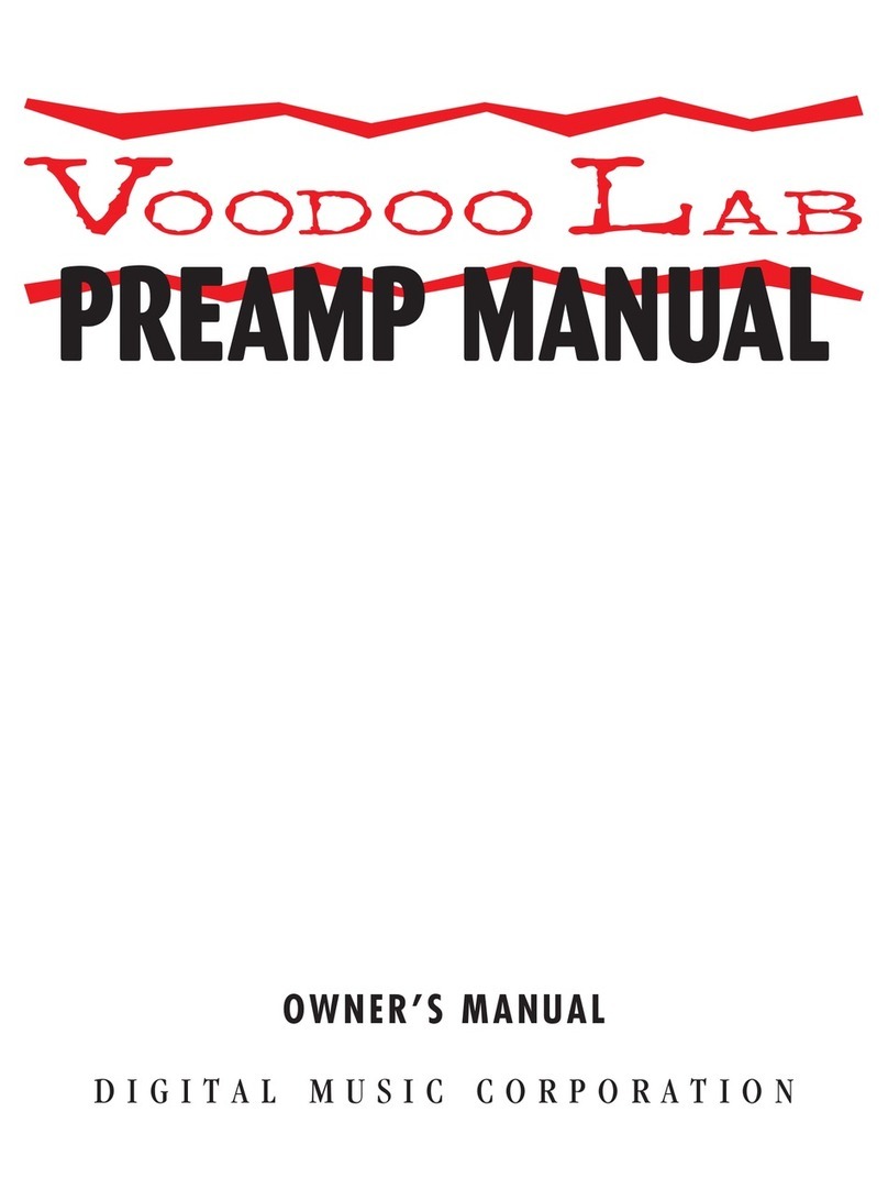 Voodoo Lab Guitar Preamp owner's manual