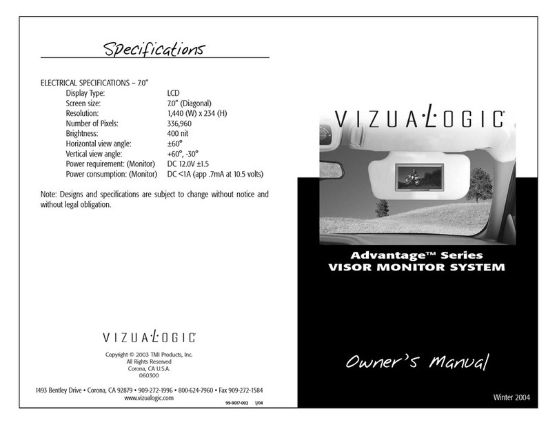 Vizualogic Advantage Series owner's manual Vizualogic Advantage Series owner's manual