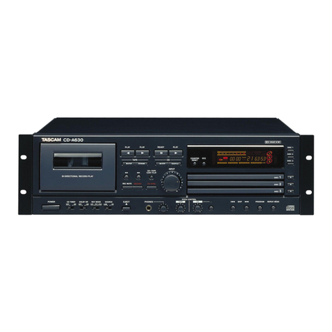 Tascam CD-A630 owner's manual