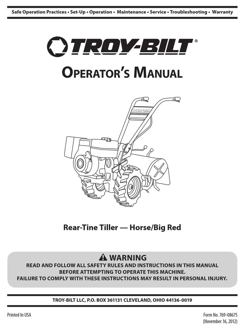 Troy-Bilt Big Red Operation manual