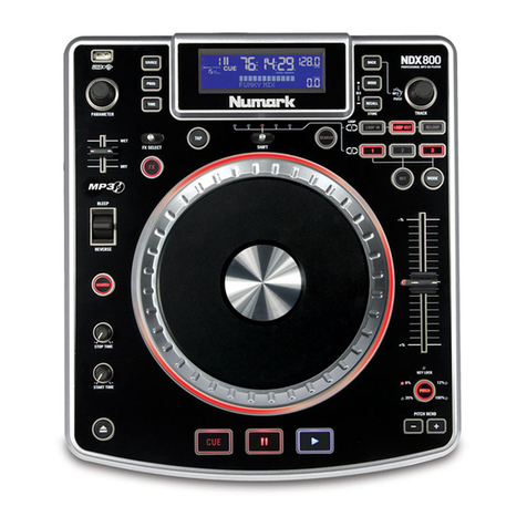 Numark NDX 800 Operator's manual