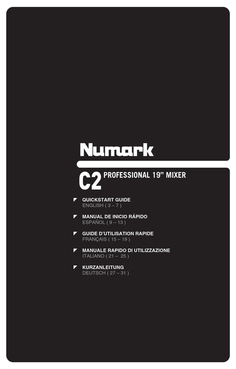 Numark C2 Operator's manual