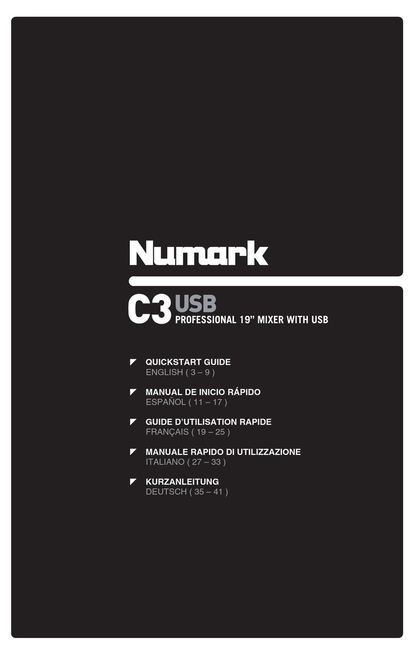 Numark C3USB Operator's manual