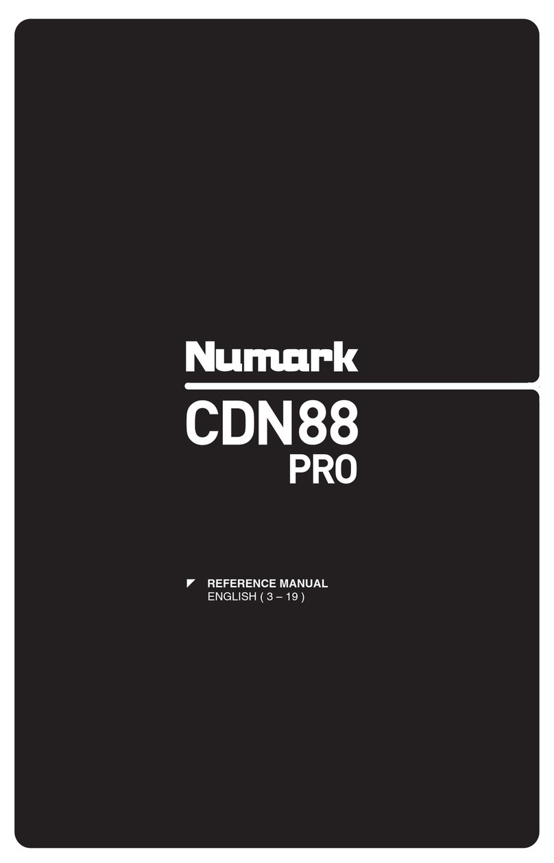 Numark CDN88 Pro Reference manual
