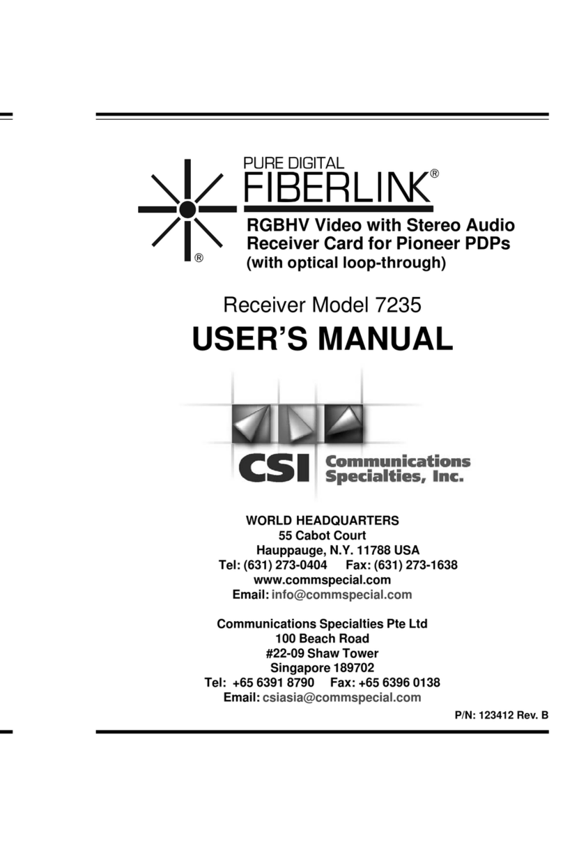 Pure Digital Fiberlink 7235 user manual