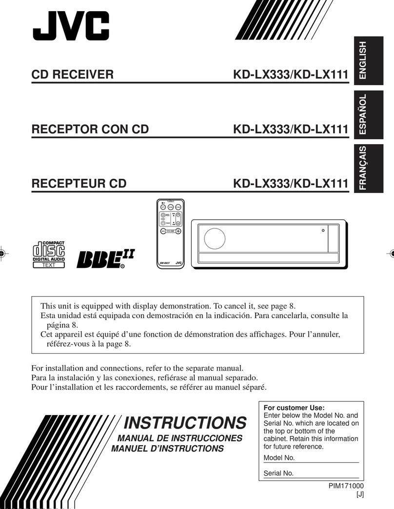 JVC KD-LX333 User manual