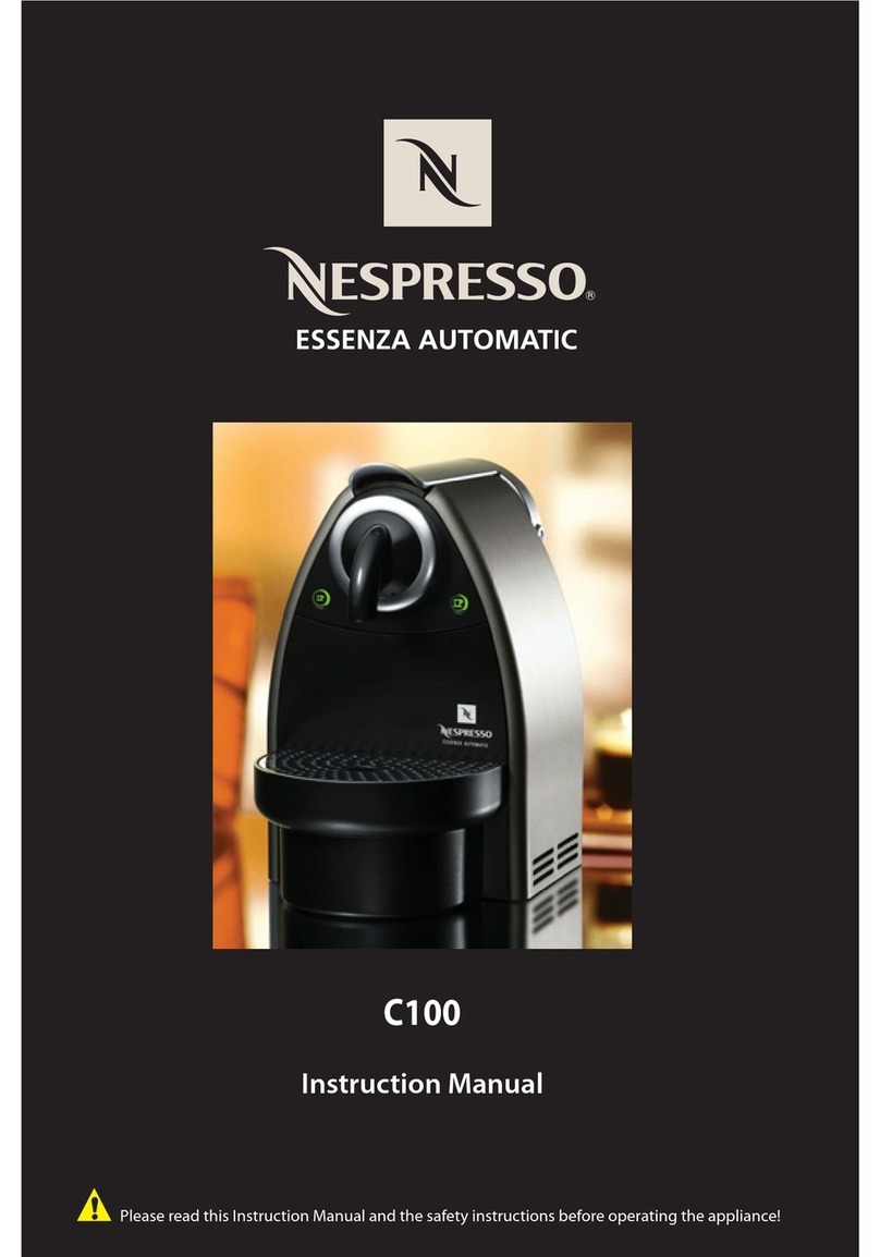 Nespresso ESSENZA AUTOMATIC C100 instruction manual Nespresso ESSENZA AUTOMATIC C100 instruction manual