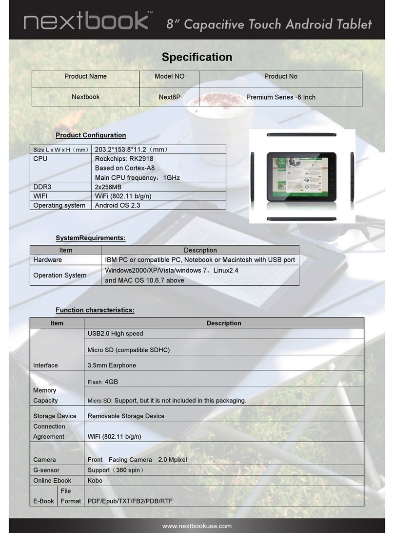 Nextbook Next8P User manual