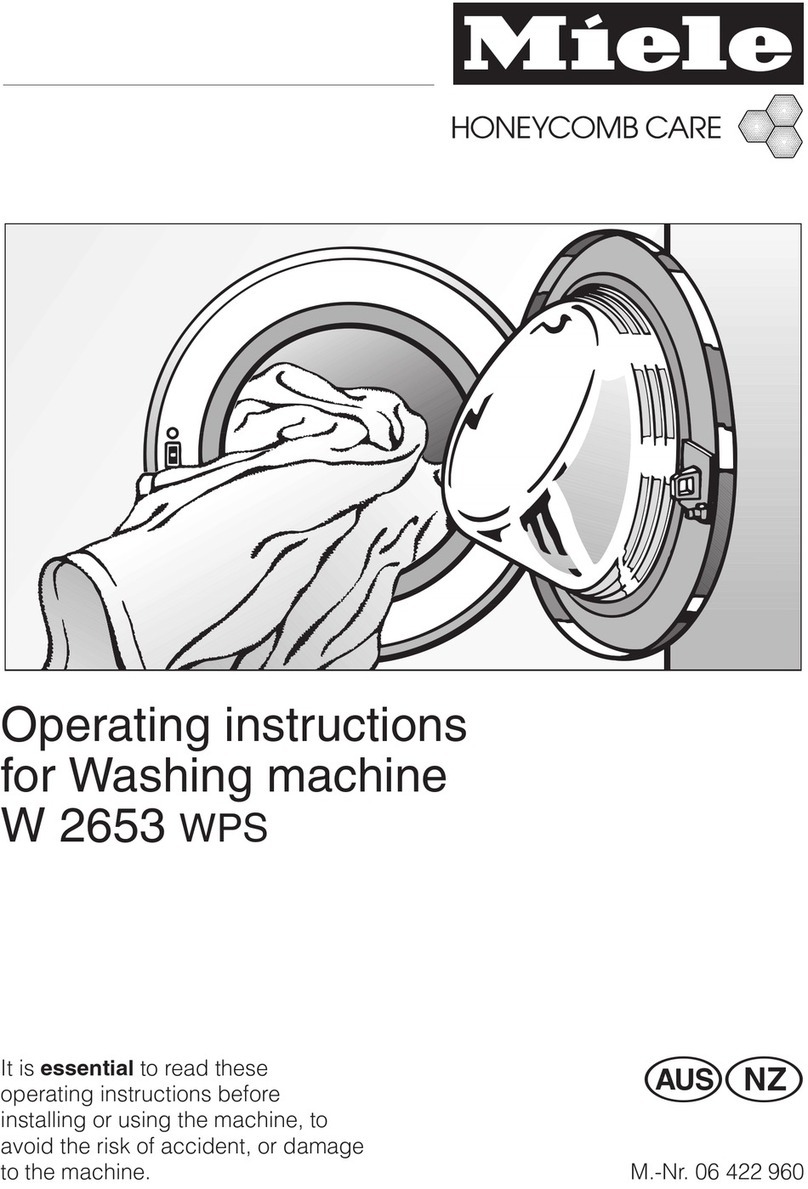 Miele W 2653 WPS User manual Miele W 2653 WPS User manual
