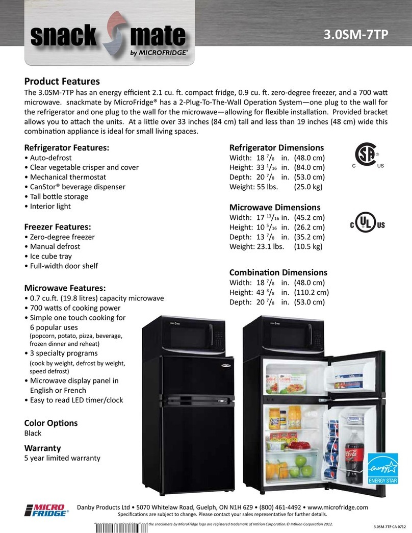 Micro fridge 3.0SM-7TP quick guide
