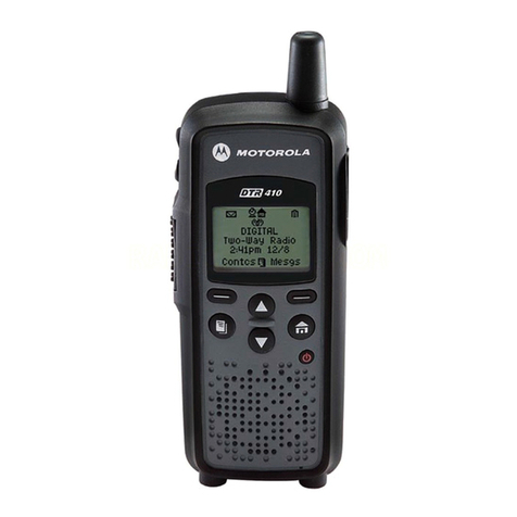 Motorola DTR410 - On-Site Digital Radio User manual