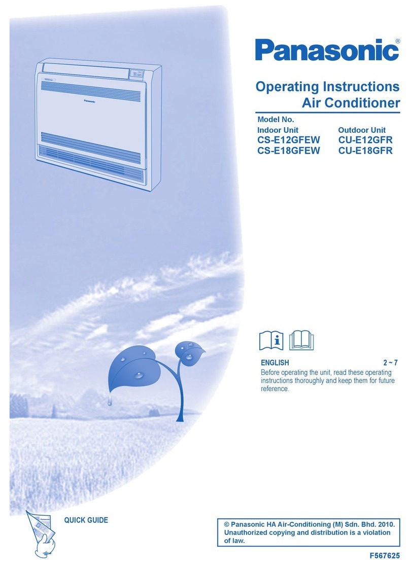 Panasonic CS-E12GFEW User manual Panasonic CS-E12GFEW User manual