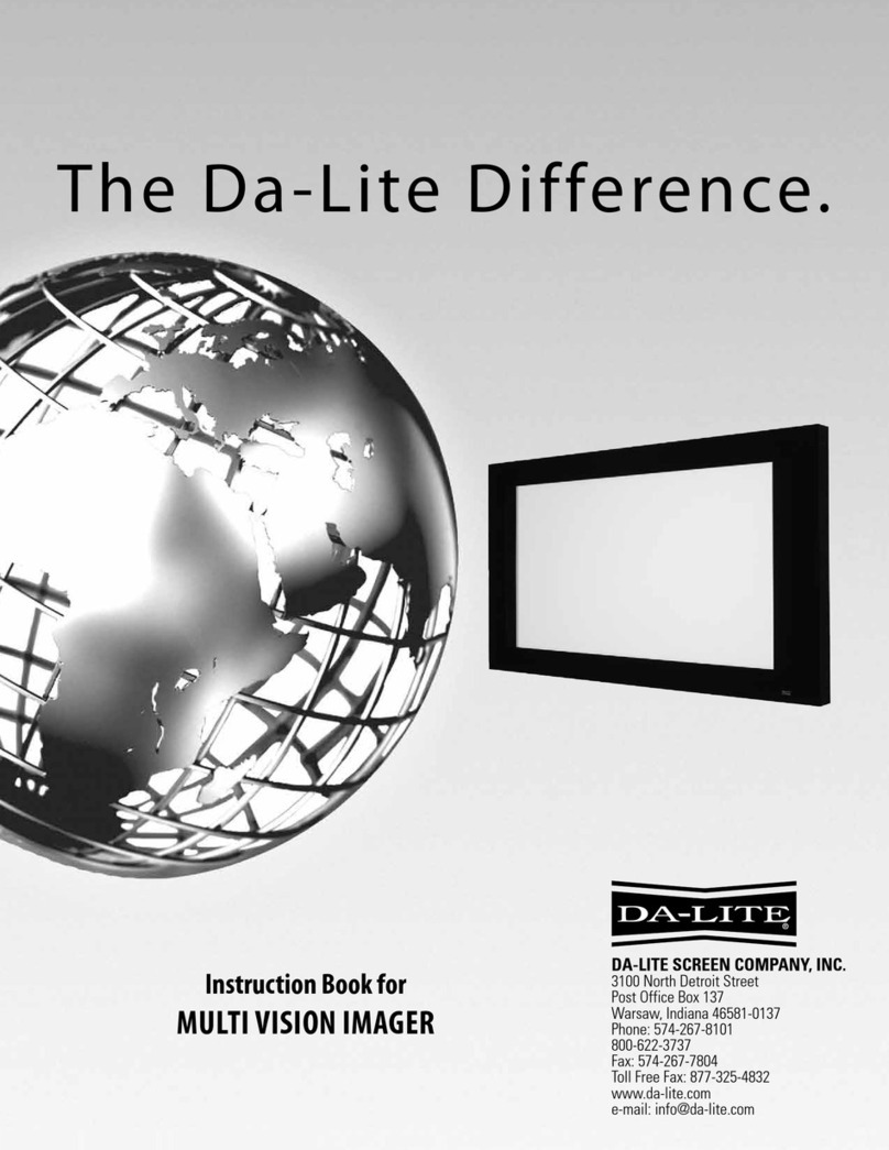 Da-Lite Multi vision imager Instruction book