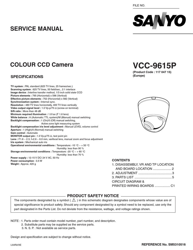 Sanyo VCC-9615P User manual