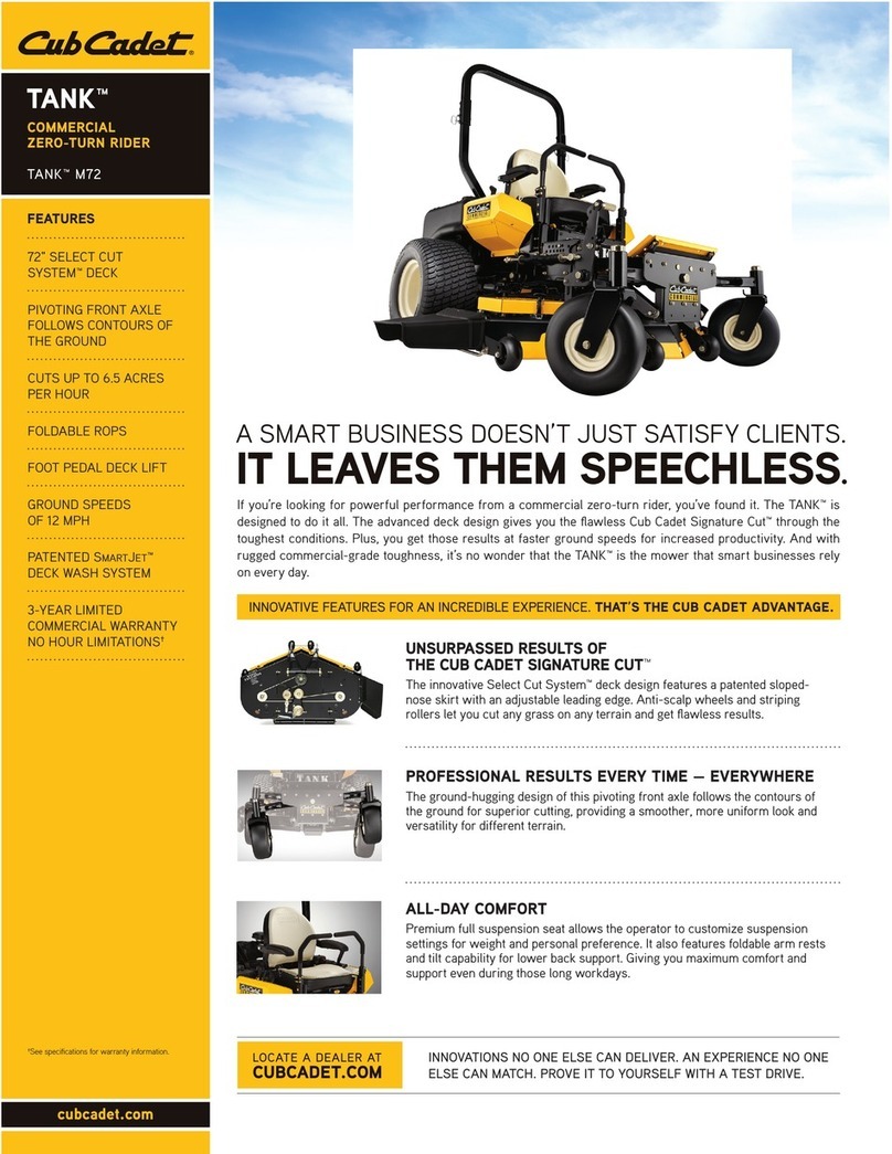 Cub Cadet TANK M72-KW User manual Cub Cadet TANK M72-KW User manual