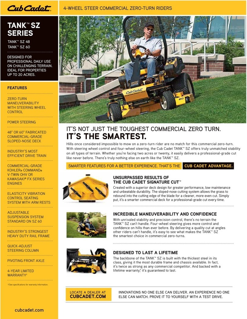 Cub Cadet TANK SZ 48 User manual