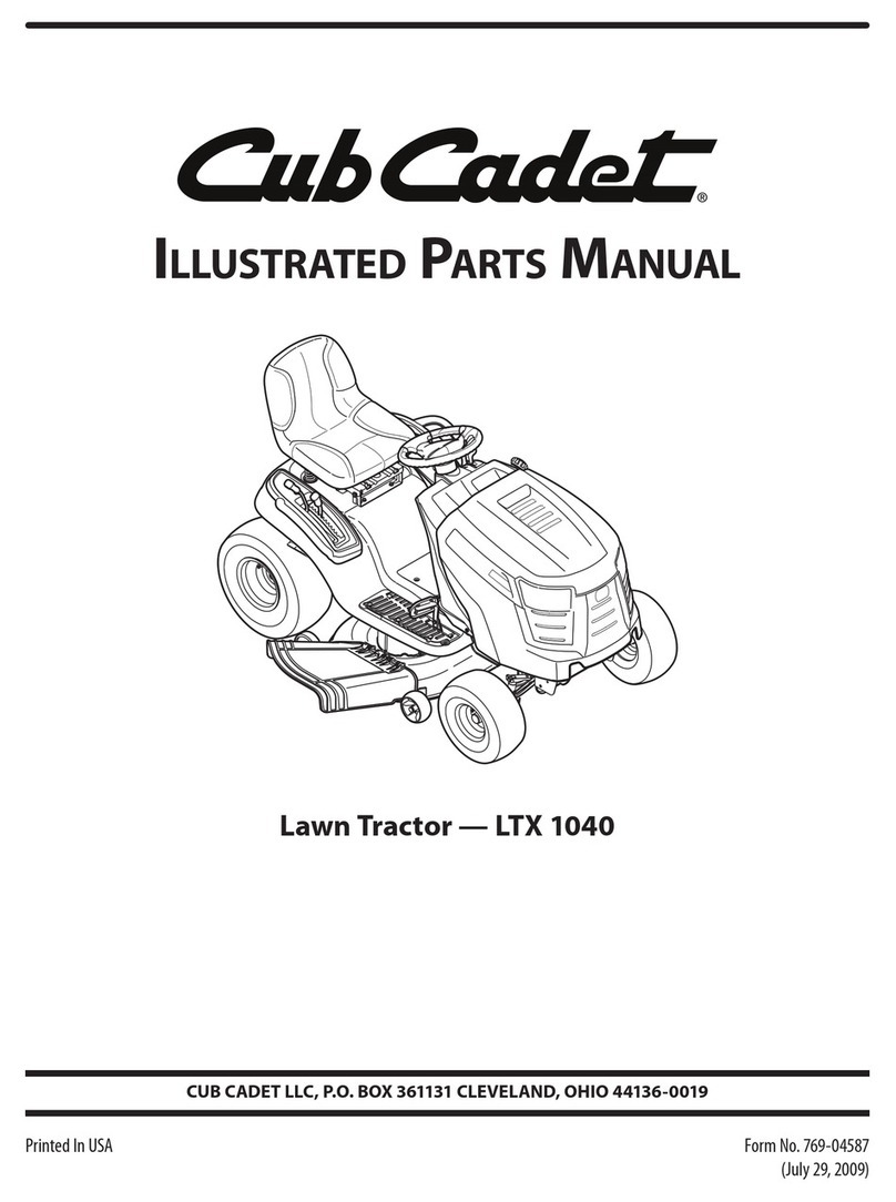 Cub Cadet LTX 1040 Setup guide