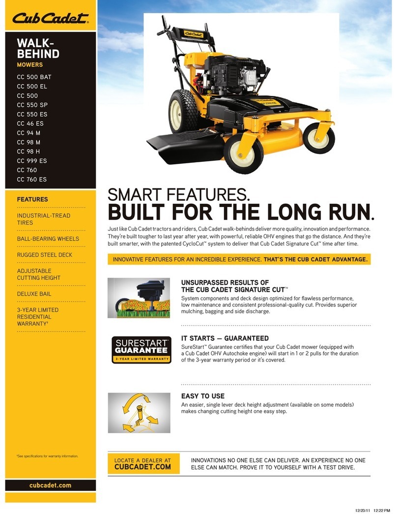 Cub Cadet CC 760 User manual