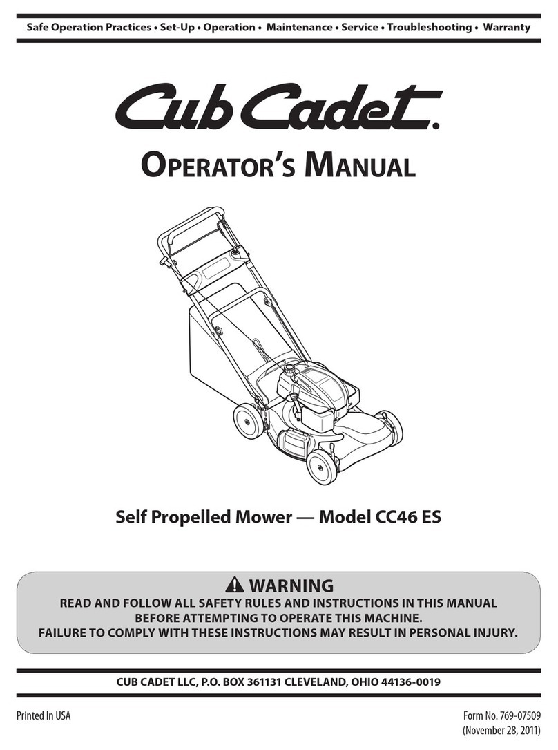 Cub Cadet CC 46 ES User manual Cub Cadet CC 46 ES User manual
