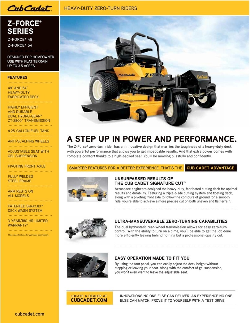 Cub Cadet Z-FORCE Z-FORCE 48 User manual
