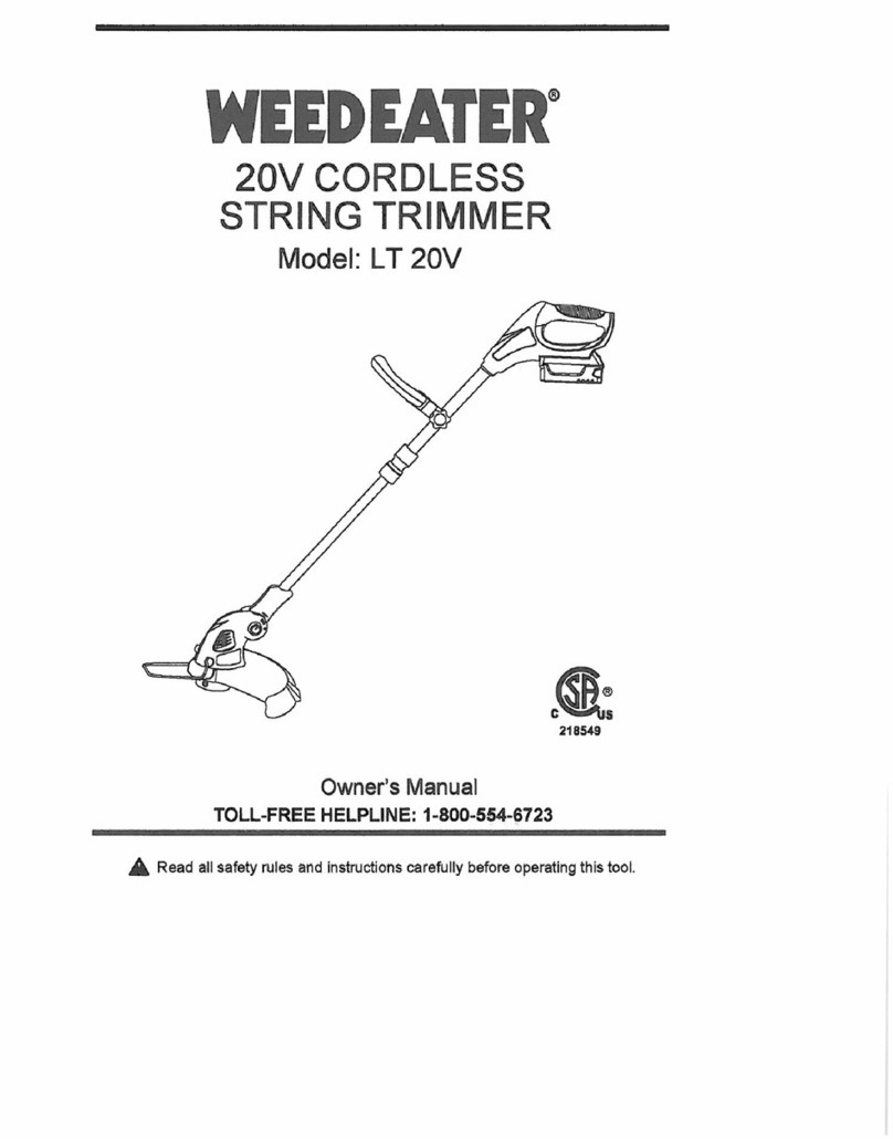 Weed Eater LT 20V owner's manual