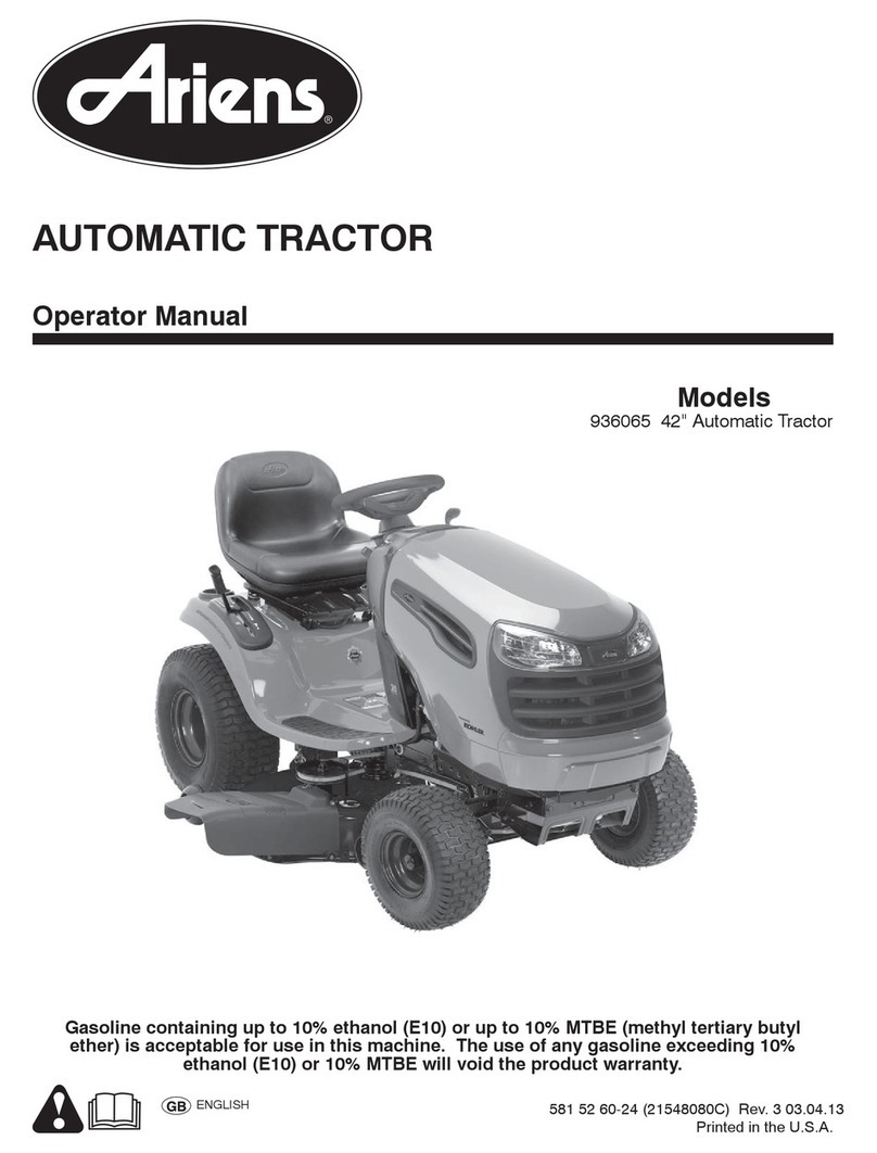 Ariens Lawn Tractor 20/42 User manual