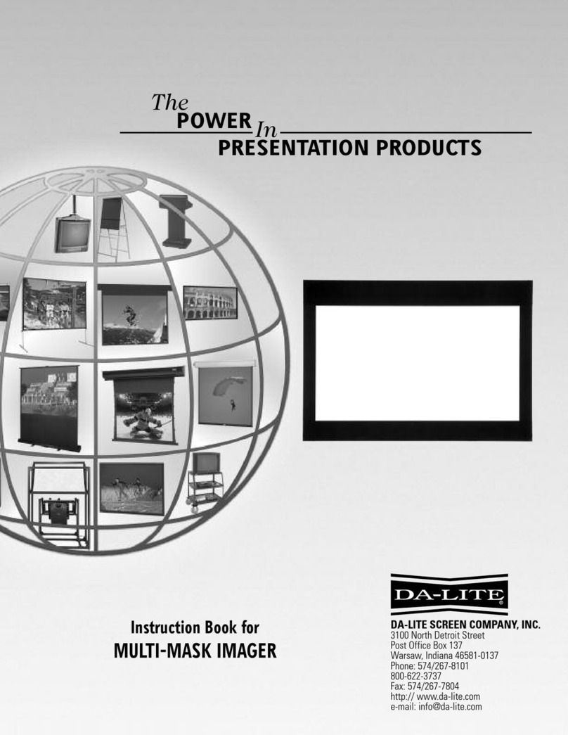 Da-Lite MULTI-MASK IMAGER Instruction book