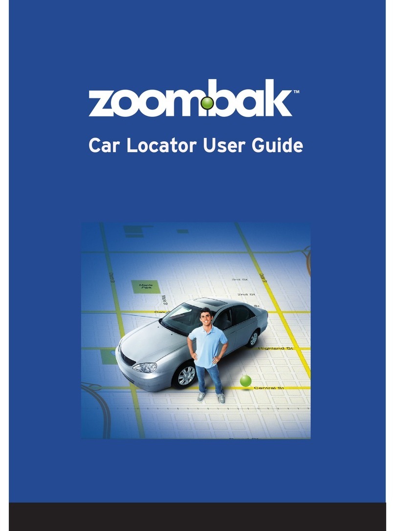 Zoombak Car Locator User manual