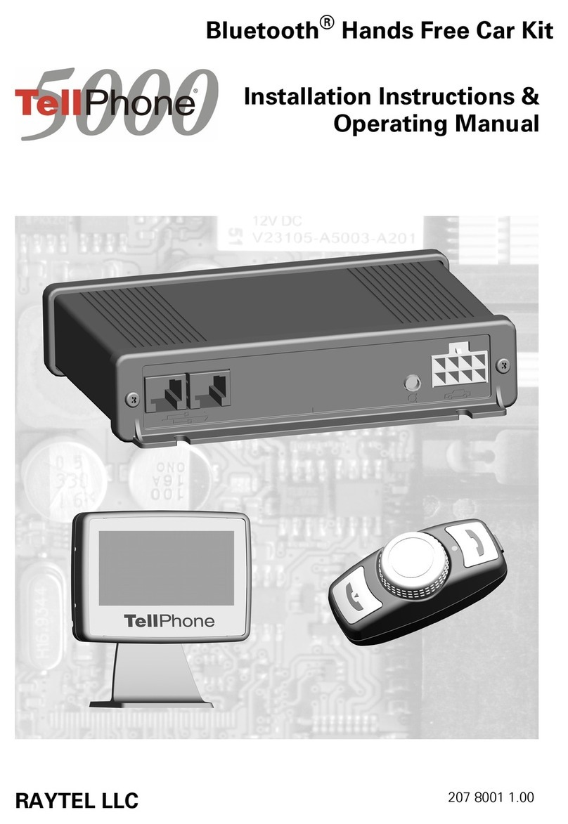 Raytel LLC TellPhone 5000 Installation instructions & operating manual Raytel LLC TellPhone 5000 Installation instructions & operating manual