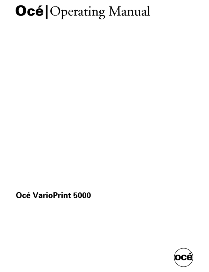 Oce VarioPrint 5000 operating manual