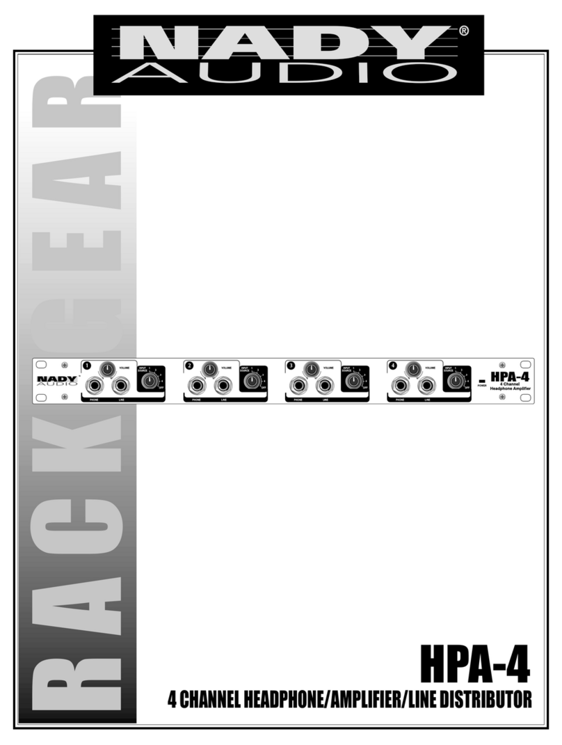 Nady Audio HPA-4 owner's manual