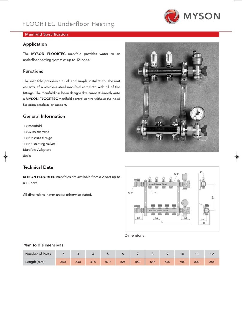 Myson FLOORTEC User manual