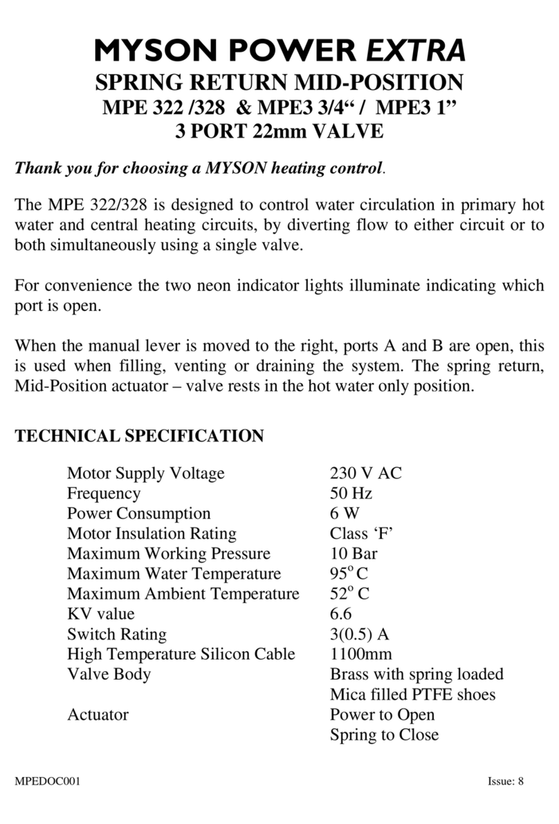 Myson MPE 322 quick guide
