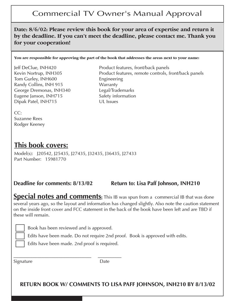 RCA J20542 User manual